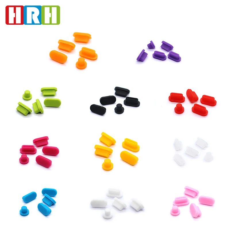 HRH Высококачественная 100 компл./лот силиконовая заглушка для передачи данных с
