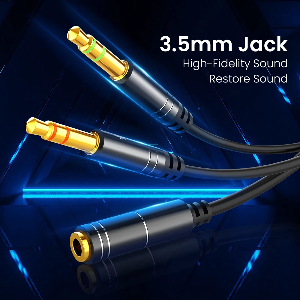 3 5 мм Джек микрофон гарнитуры аудио разветвитель кабеля Женский до 2 штекер