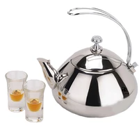 1 5l silver gold teapots stainless steel kettle hotel tea pot with filter restaurant gas stove induction cooker tea kettle