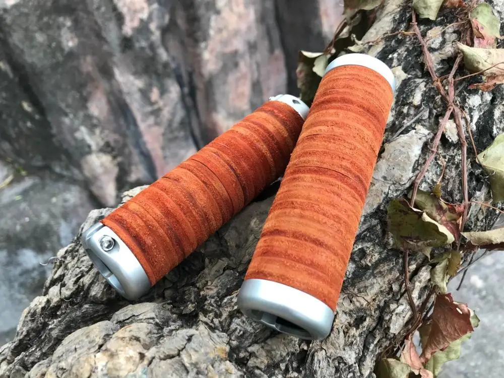 Goes Grips кожаный Ретро Дорожный Велосипед Grip 125 мм руль для велосипеда Honey Colors