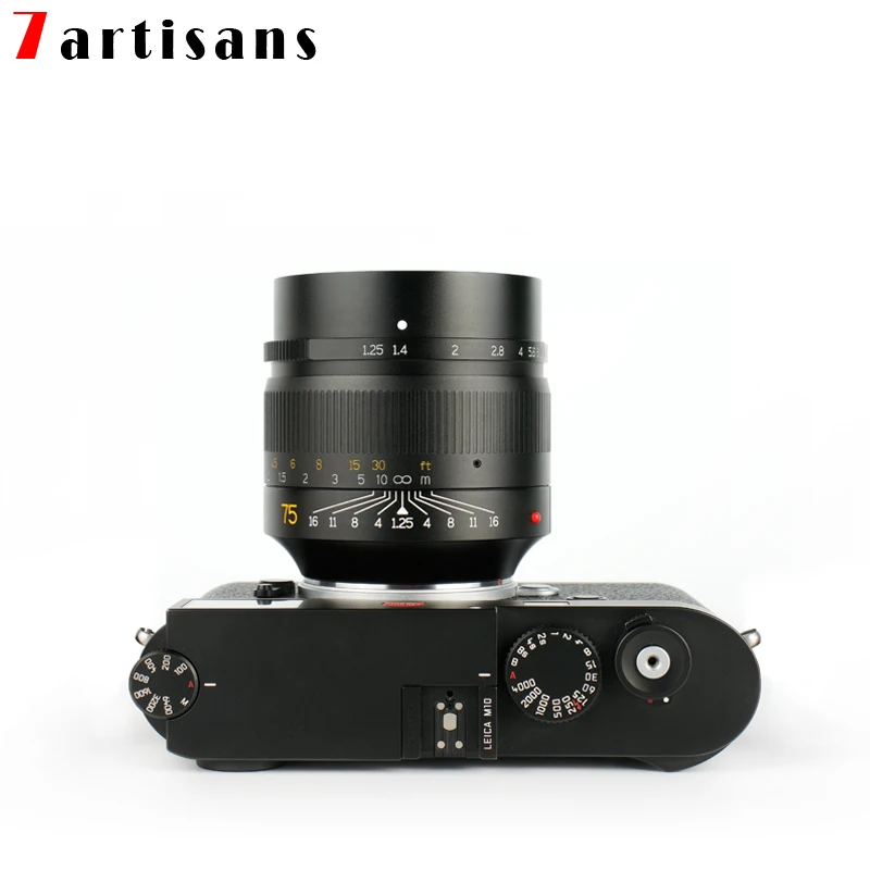 7artisans 75 мм F1.25 портретный объектив Leica M LM крепление для объектива Камера M240 M3 M5 M6 M7
