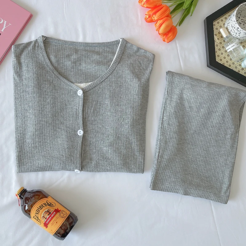 

Summer Thin Soft Cotton Maternity Nursing Sleepwear Sets Pajamas Suit Clothes for Pregnant Women Casual Cute Pregnancy Home Wear