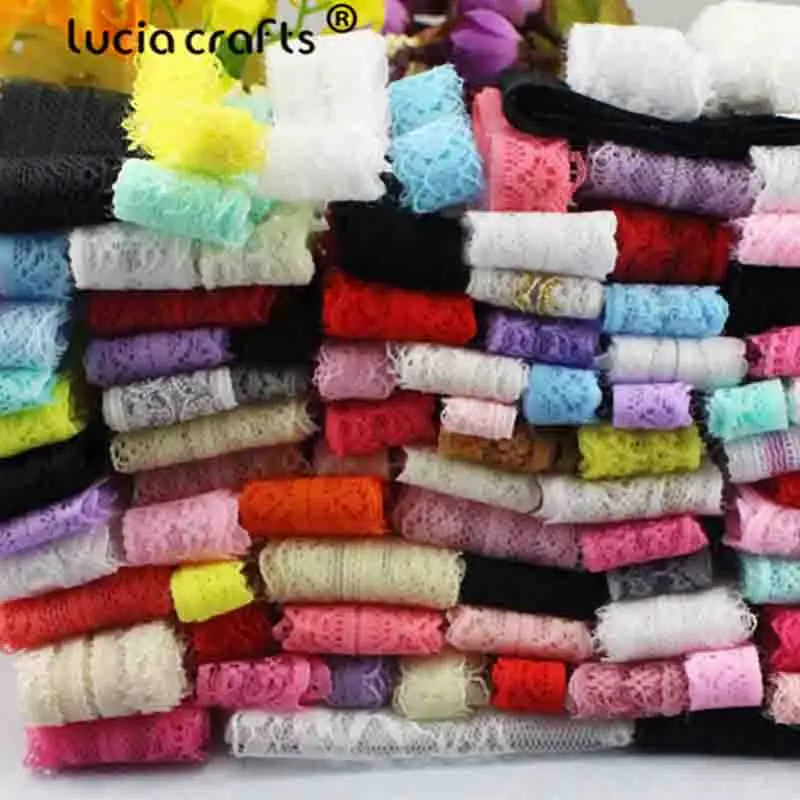 10/12 ярдов/партия случайное смешанное вышитое кружево лента тесьма отделка ткани