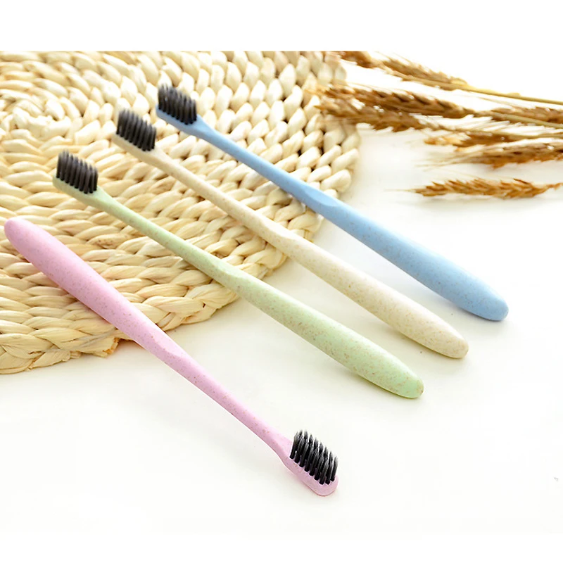 Мягкая нейлоновая щетина зубной щетки чистые зубные Экологичная зубная щетка