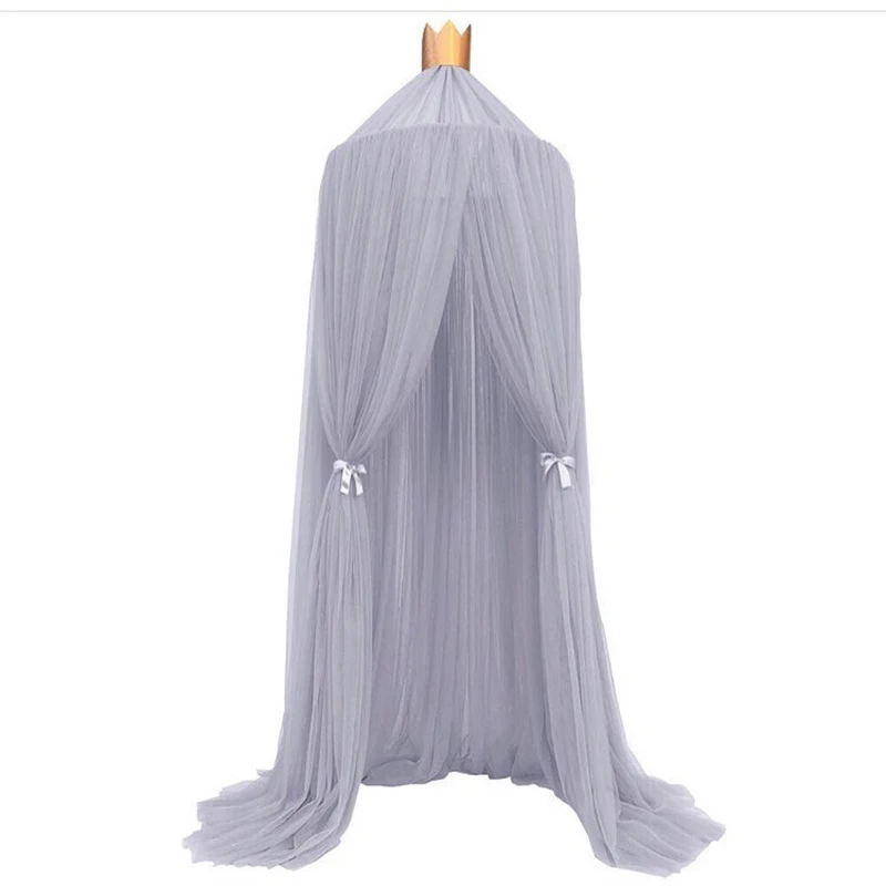 

Summer Children Kid Bedding Mosquito Net Romantic Baby Girl Round Bed Mosquito Net Bed Cover Bed Canopy For Kid