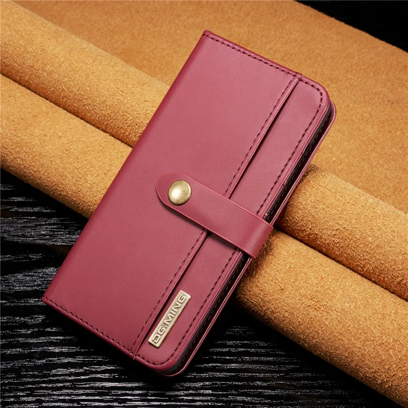 Роскошный кожаный чехол S10plus для samsung Galaxy S8, S9, S10 Plus, S10E, Note 9, 8, S7 Edge, Магнитный съемный флип-Кошелек, Чехол для карт