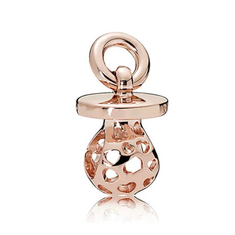 Fit Original Pandora Charms Bracelet Rose gold Dreamcatcher Freehand clip bead DIY Jewelry Making Berloque images - 6