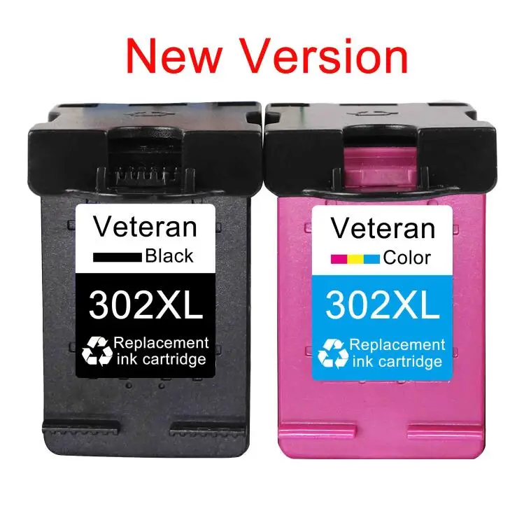 302 BK and Co New Ветеран 302XL картридж для hp 302 XL hp 302 чернильный картридж для hp Deskjet 1110 1111 1112 2130 OfficeJet 5220 5230 5232 принтер - Цвет: 302 BK and Co New