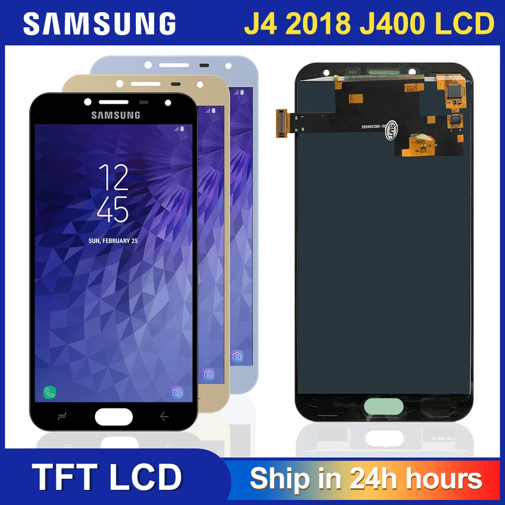 Можно настроить для Samsung Galaxy J4 2018 J400 J400F J400H J400P J400M J400G/DS ЖК дисплей сенсорный экран