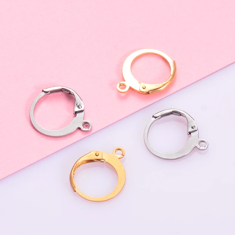 Застежки-петли для сережек сделай сам гипоаллергенные из нержавеющей стали