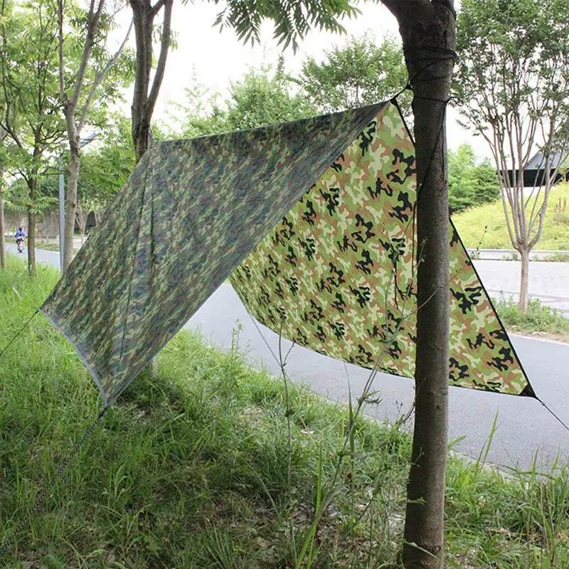 

Outdoor Camping Survival Shelter Ultralight TarpSunshade Traps Multifunctional Waterproof Beach Awning Mat Rain Shelter