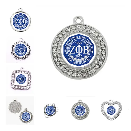 7 стилей ZETA PHI BETA Sorority Подвески DIY браслет и ожерелье Модные аксессуары ZPB 10