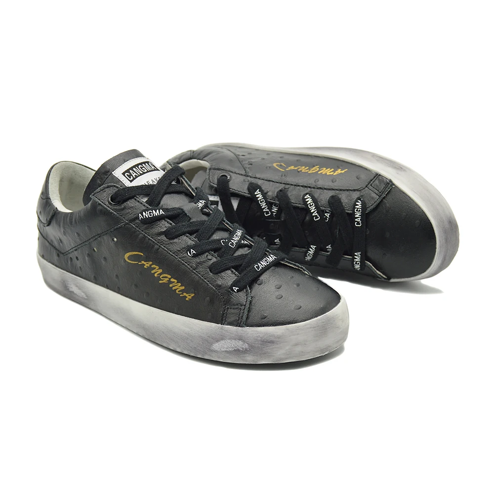 

CANGMA Luxury Brand Italian Designer Men Sneakers Casual Shoes Mans Shoes Black Vulcanized Sneaker Male 2021