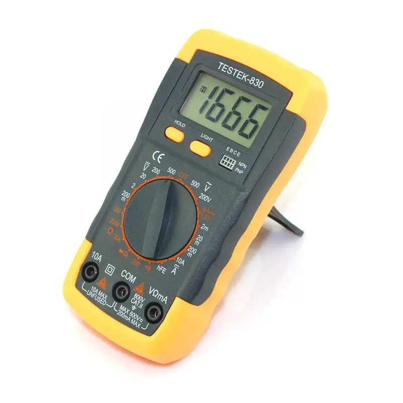 

A830l 830l Testek-830 Auto Digital Range Multimeter Tester Resistance Voltage Current Tester E2h0
