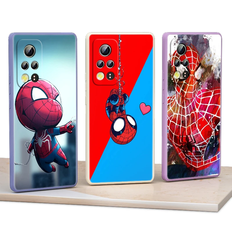 

Avengers Spider Man Marvel For Honor 50 30 20 10X 9X V40 V30 X20 X10 Play 3 4 Pro Lite 5G Liquid Silicone Soft Phone Case
