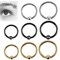 fashion stainless steel horseshoe nose ring clip bcr septum lip piercing nose rings hoop eyebrow ring for women men