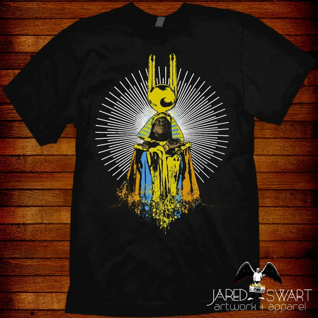 

Sun Ra T-shirt original artwork by Jared Swart