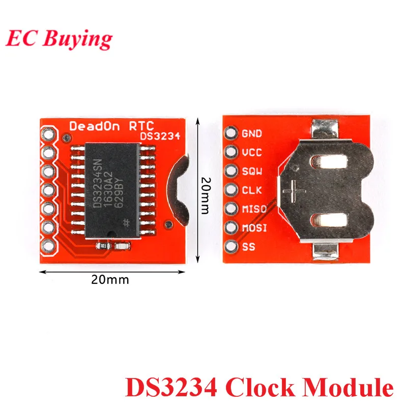DS3234 сверхточный модуль часов в реальном времени для Arduino 3 V 5V Power Down|Интегральные