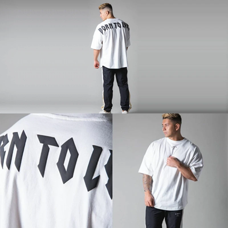 

Brand Mens cotton t shirt 2021 summer new gyms Fitness Bodybuilding Shirts male fashion Casual Short sleeve Tees Tops clothes