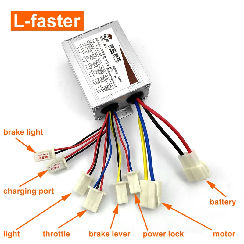 36V 350W Electric Drifting Tricycle Motor Replacement With Controller And 106DX Trigger Accelerator Has Voltage Indicator Lights | Спорт и