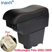 for volkswagen polo armrest for vw polo 9n 3 car armrest box curved surface interior parts storage box car accessories 2002 2009