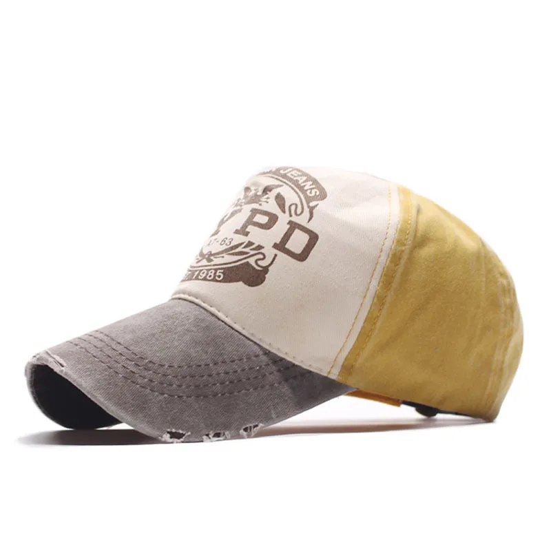 Spring Autumn Baseball Cap Hip-Hop Fun Nypd Print Wild Caps Solid Color Men's Outdoor Casual Hat