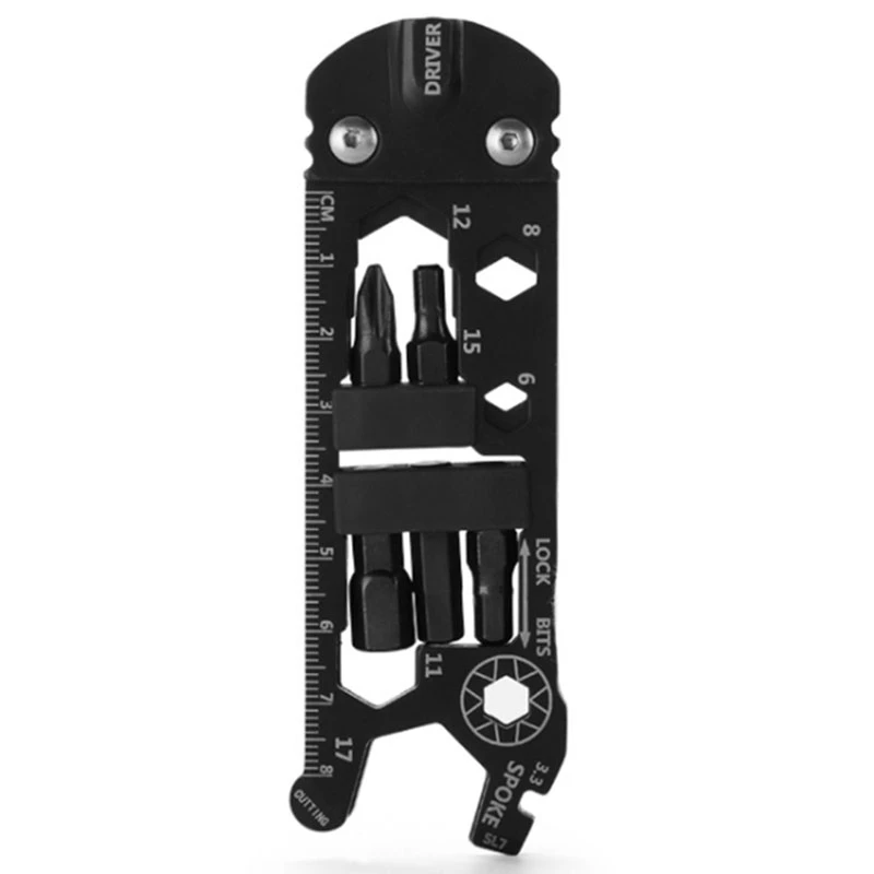 

Multi Tools - 16 in 1 Bicycle Multi-Function Tool Repair Kit for Road and Mountain Bike with Screwdriver, Wrench, Ruler
