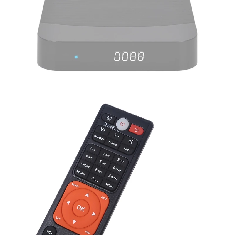 Compatible with V8 NO VA/V8 PRO2/V8X/V8 UHD/V9 SUPER Home TV Receiver Set Top Box Universal Remote Control | Аксессуары для