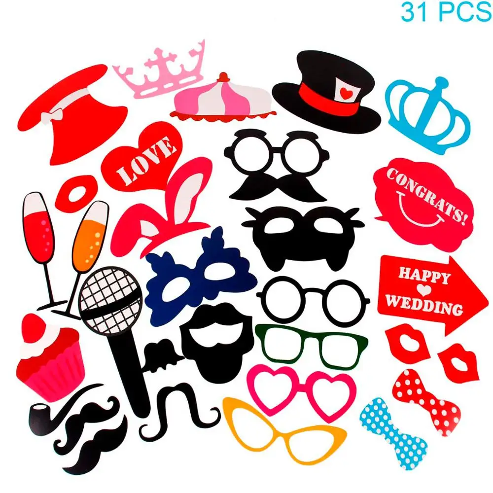 8 Mr Mrs Just sevened Fun Photo Booth Реквизит для невесты, жениха, свадебная декоративная фотобудка, вечерние принадлежности для свадебного душа - Цвет: 8