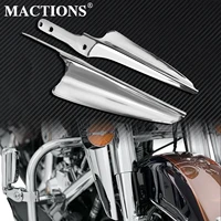motorcycle chrome fork front wind baffle windshield deflector trim for harley touring road king street glide cvo 1995 2021 2022