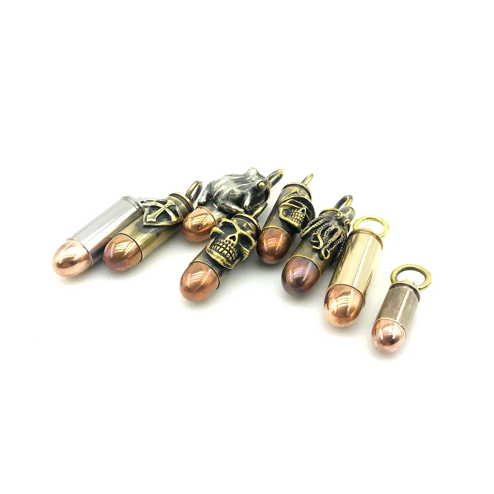 Латунный портативный брелок для экстренного выживания на открытом воздухе |