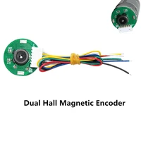dual hall magnetic encoder for 545555 dc gear motor diy code disk speed measurement direction sensor