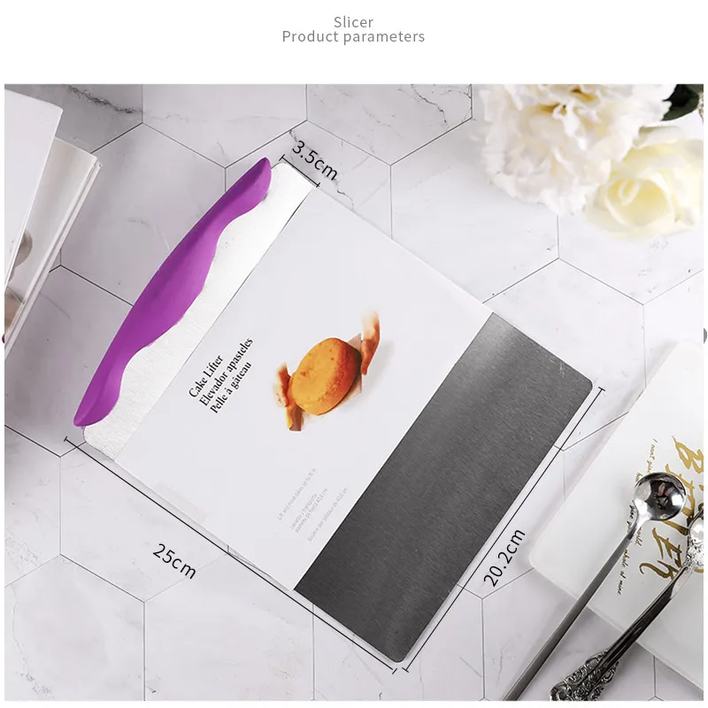 Лопатка для торта из нержавеющей стали шпатель скребок выпечки пиццы безопасный