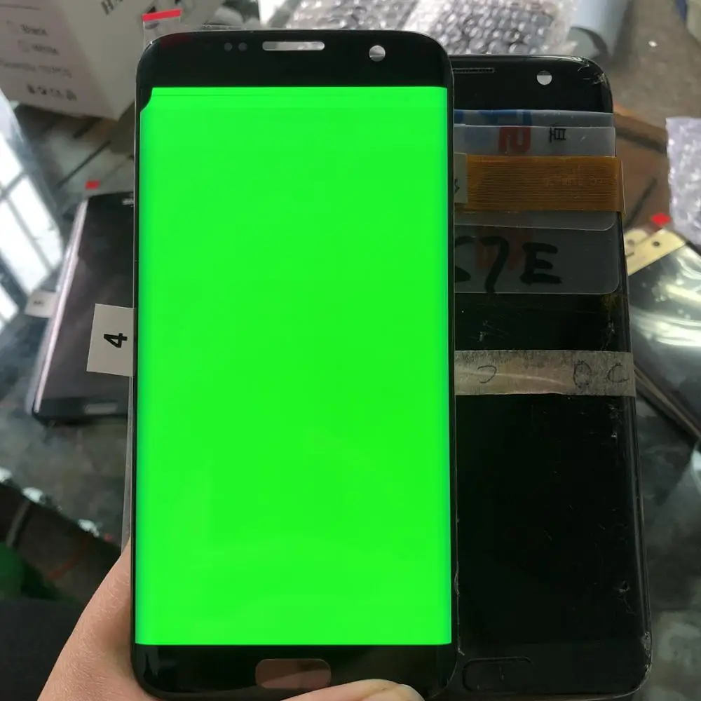 ЖК дисплей с дигитайзером сенсорного экрана 5 дюйма Super amoled Dead pixel для samsung galaxy s7 edge