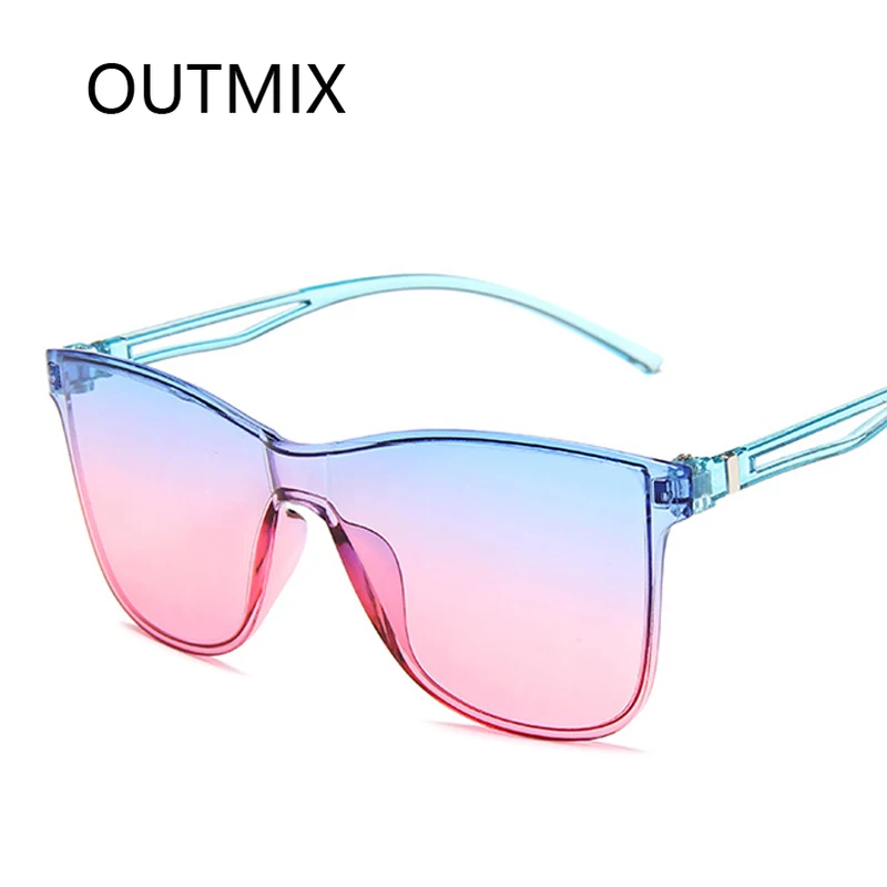 

OUTMIX Men's Sunglasses Outdoor Driving Shades Eyeglasses Trend Travel UV400 Oculos Eyewear Fashion Vintage Sun Gradient Glasses