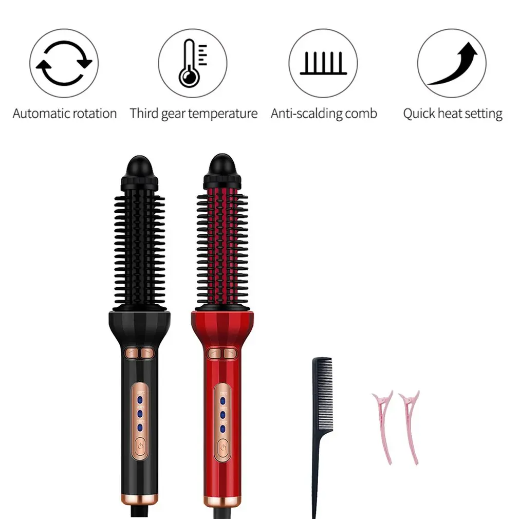 

AE-504 Constant Temperature Hot Air Comb Automatic Hair Curler Professional Hair Dryer Comb Large Curling Iron