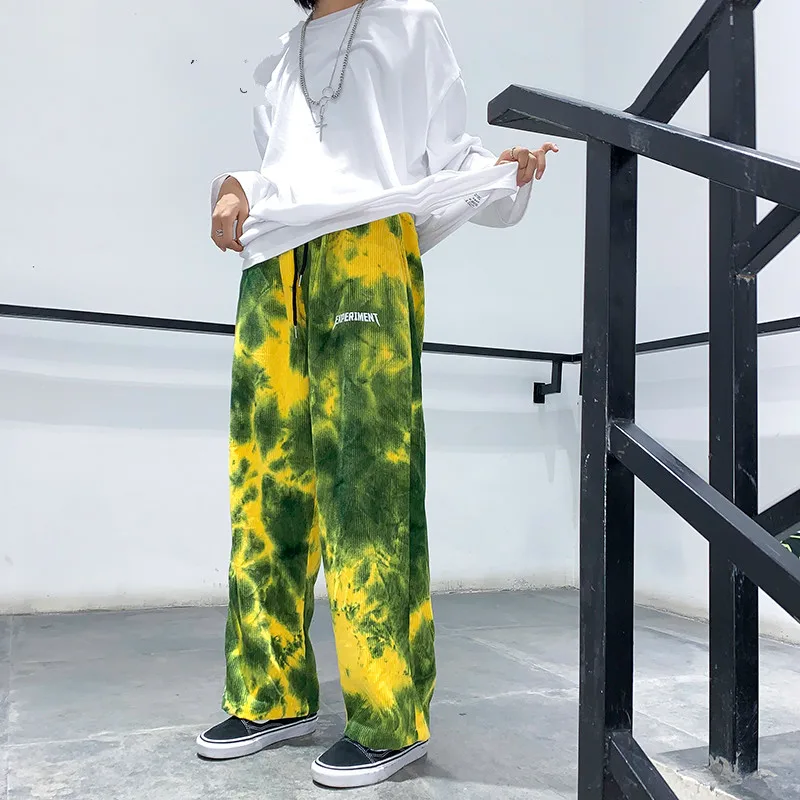 Мужские повседневные брюки в стиле Ins вельветовые для скейтбординга винтажные