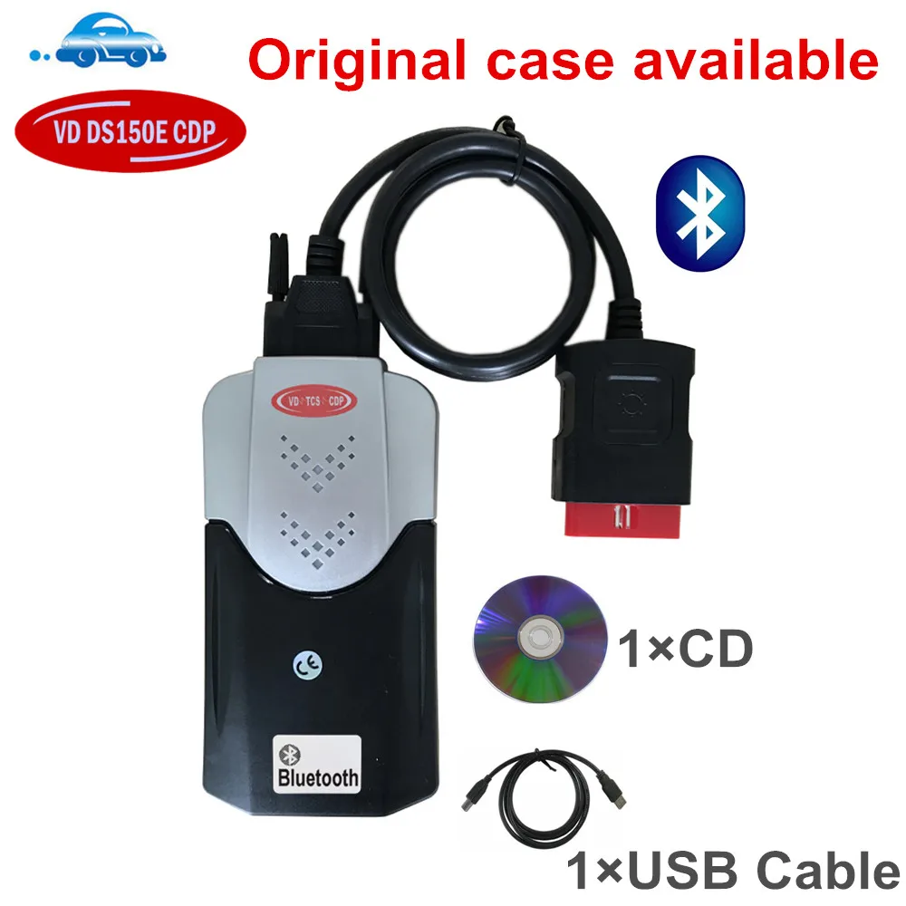 VD DS150E CDP 2020 новый vci obd2 obdii диагностический инструмент с bluetooth сканером