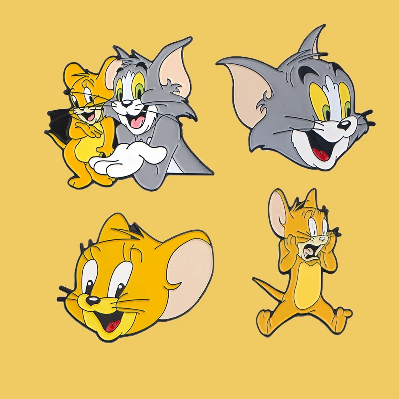 

SP069 Funny Pins Enamel Brooches for Women Men Lapel pin Cartoon Metal Badge Collar Jewelry Kids Gift