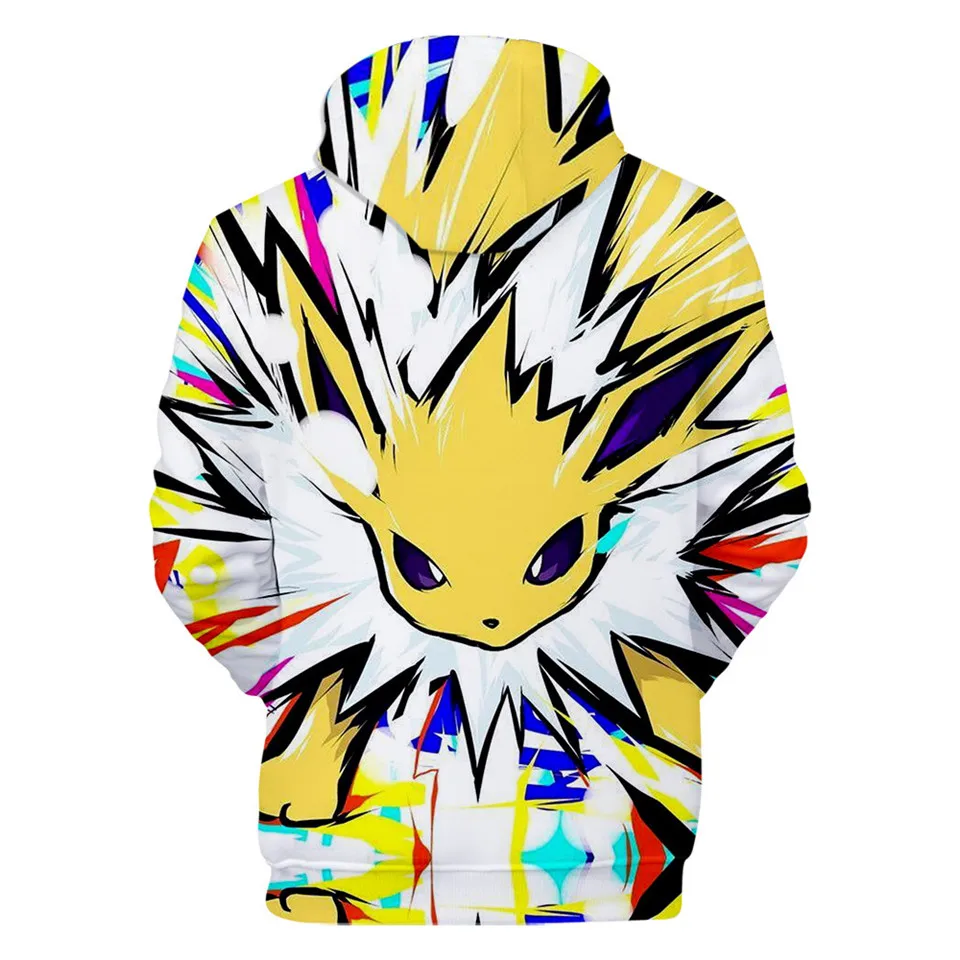 3-20 Years Hoodies Pokemon Umbreon Pikachu 3D Printed Hoodie Boys Girls Harajuku Sweatshirt Streetwear Jacket Coat Kids Clothes
