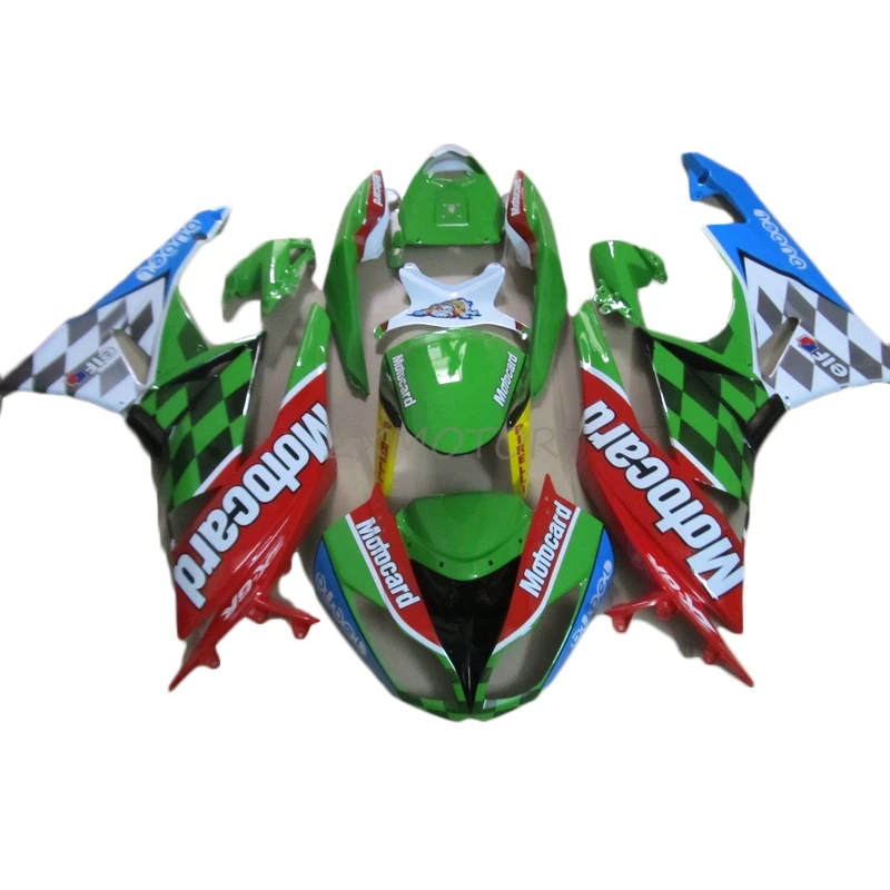 

Красивые детали обтекателя из АБС-пластика для 2009-2012 Kawasaki ZX6R комплекты обтекателей зеленого и красного цвета ZX6R 09-12 аксессуары для мотоцикл...