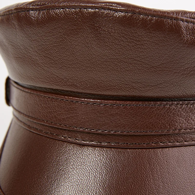 Овчины Натуральная кожа военные головные уборы Одежда высшего качества Германия