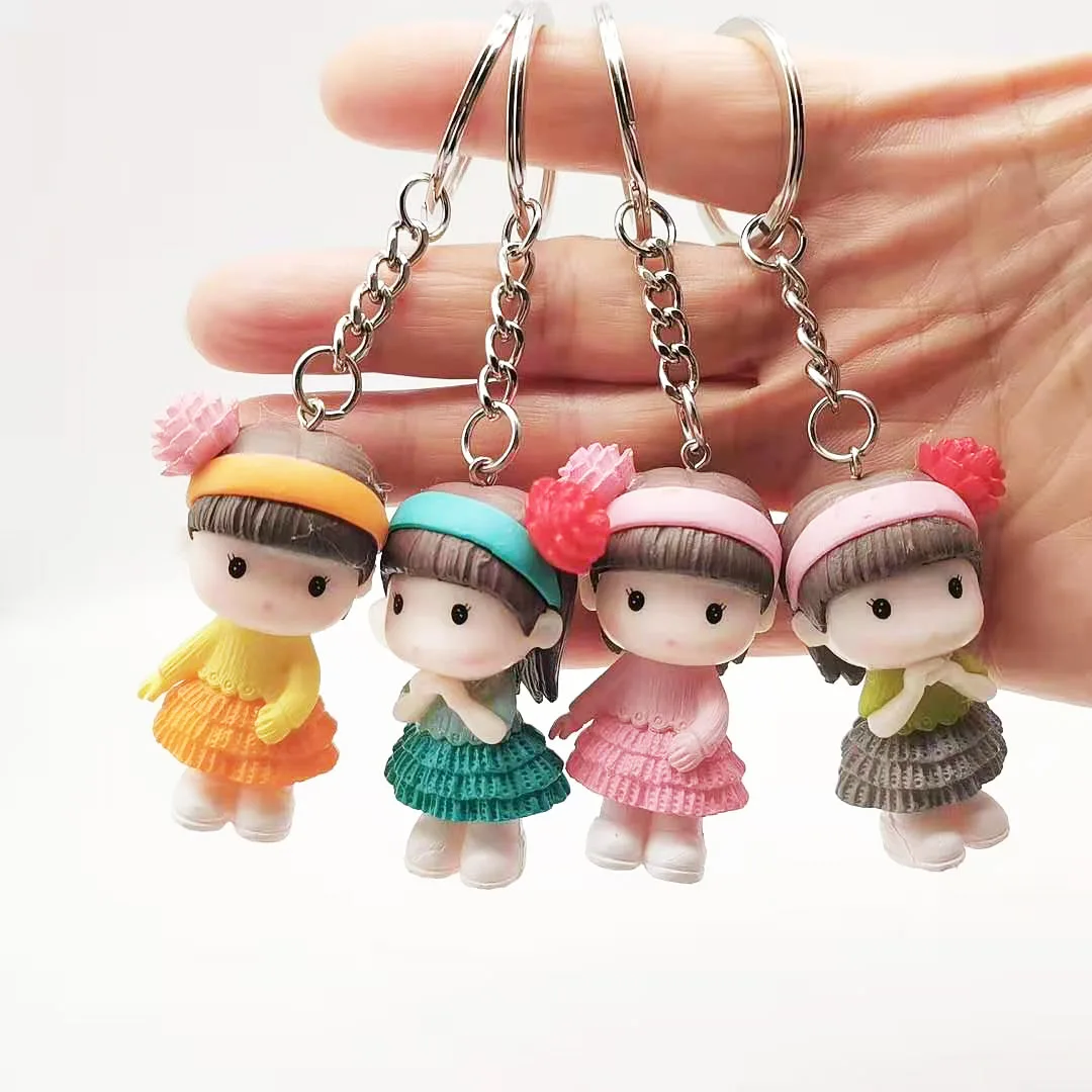 

Cute Puffy Skirt Princess Keychains Girls Bag Key Chain Accessories Girls and Women Car Keychain Charms Jewelry Gifts