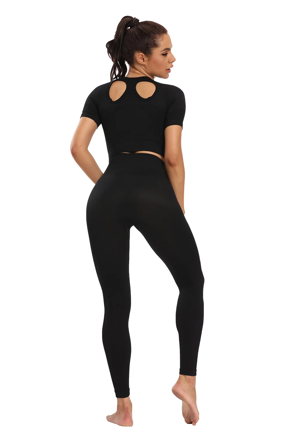 

2020 Explosion Seamless Moisture Sweat Perspiration Sport Fashion Fitness Yo-ga Wear Lady Suit women two piece outfits sweatsuit