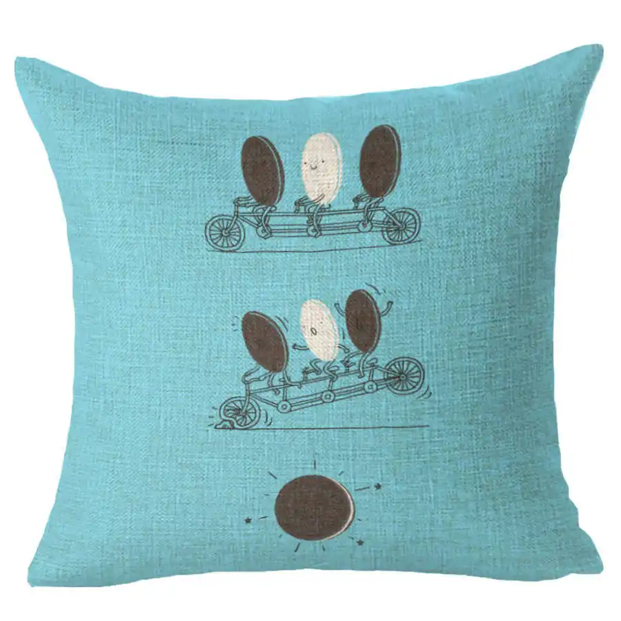 

Cute Cartoon Animal Pillow Covers Cotton Linen Pillow Case Sofa Waist Cushion Cover Home Decoration Throw Pillowcase