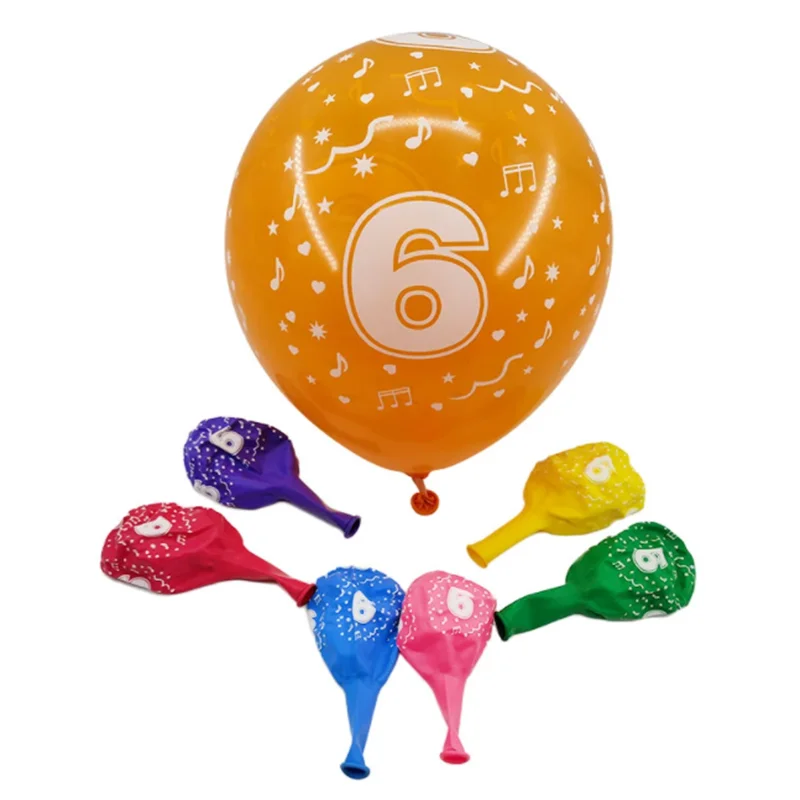 10 шт. цифровые латексные воздушные шары | Дом и сад