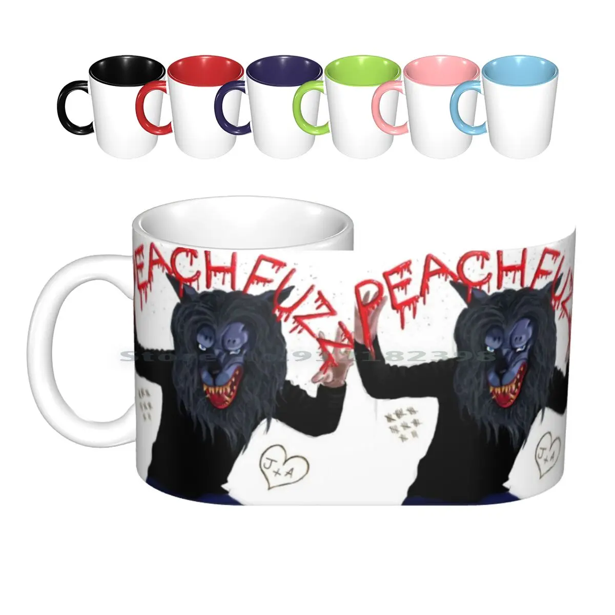 Керамические кружки с изображением маски оборотеня кофейные чашки кружка для