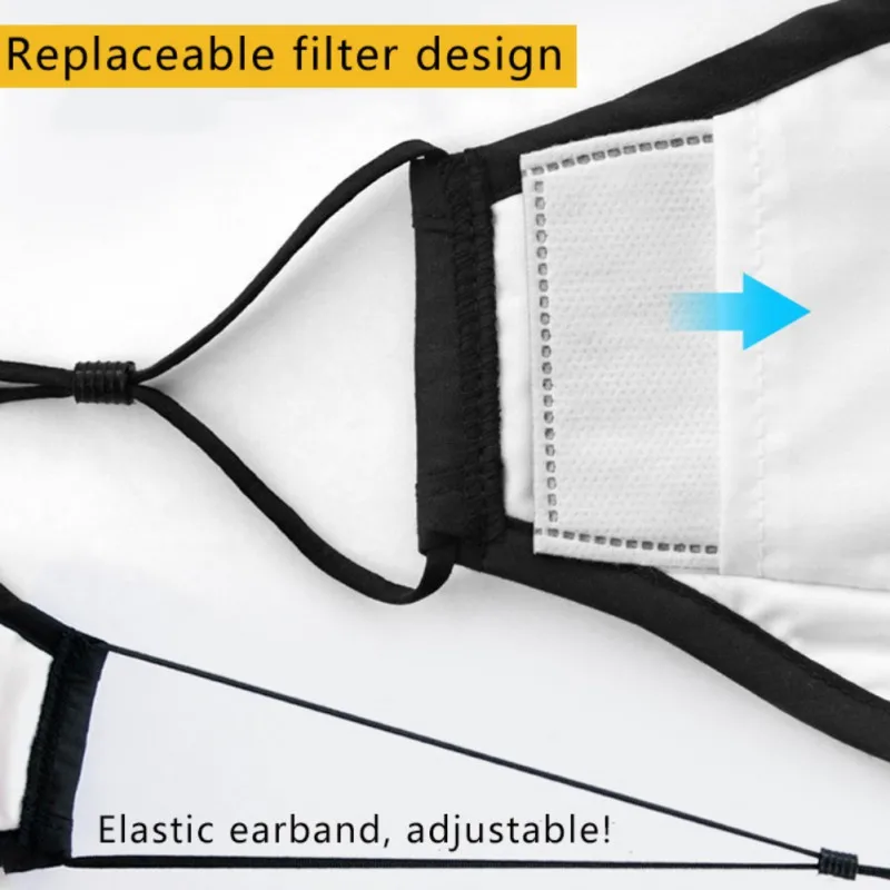 

Anti Haze PM2.5 Filter Mask Reusable Mask Comfortable Filter Safety Mask for Dust Protection-Protective Masks Sanitary Mask