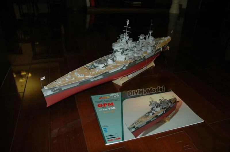 DIYMyModeI-modelo de papel, battleship brit&aacute;nico, Prince of Wales, edici&oacute;n 200 GPM-0