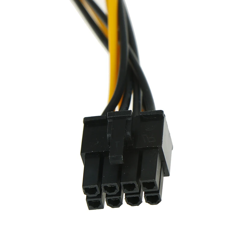 

2PCS For Mining Miner Dual SATA Power Cable 15P to 8P Graphics Card 20CM 1 IN 2 Male 15Pin to 8Pin SATA Cable 18AWG Wire